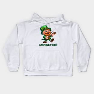 Shamrock Vibes Shirt - Music Lover - St Patrick's Day Kids Hoodie